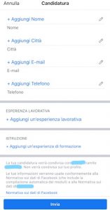 facebook lavoro