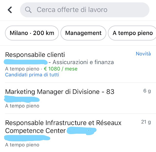 facebook lavoro